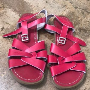 Red Salt Water Sandals by Hoy size 9